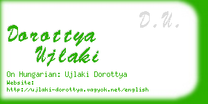 dorottya ujlaki business card